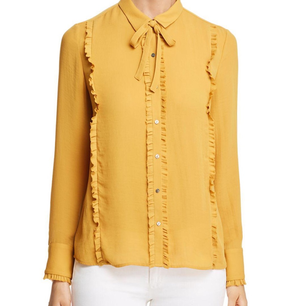 Scotch & Soda tie neck blouse. NWT